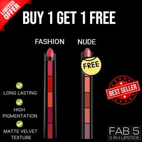 5 in 1 Lipsticks